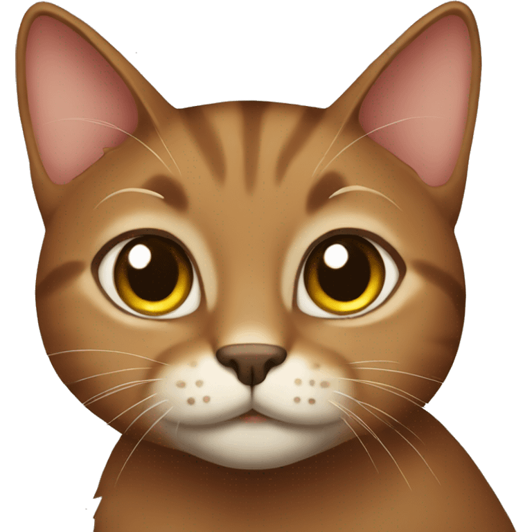 Brown cat emoji