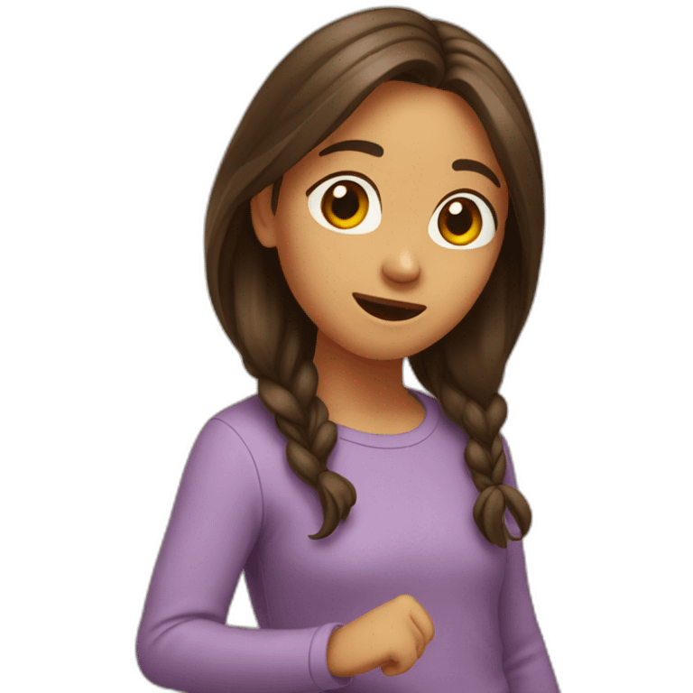 fille-brune-qui-dab emoji