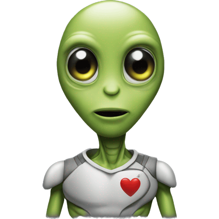 I love you alien emoji