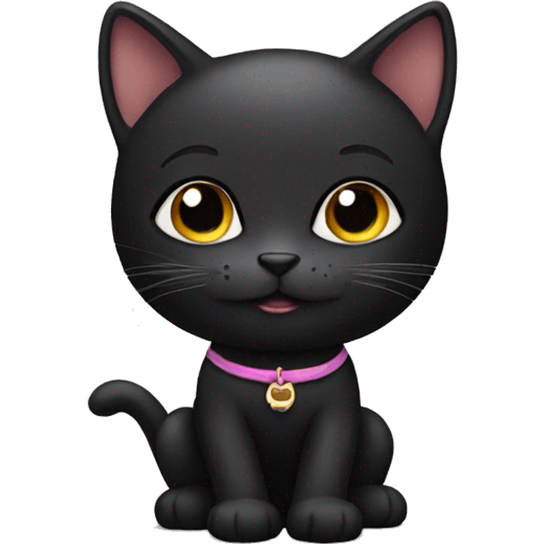 black kitty emoji