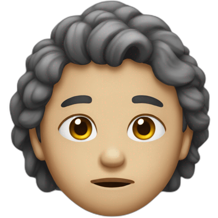 An emotionally cold person emoji