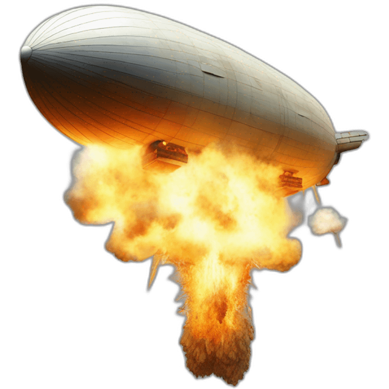 hindenburg zeppelin LZ 129 explosion emoji