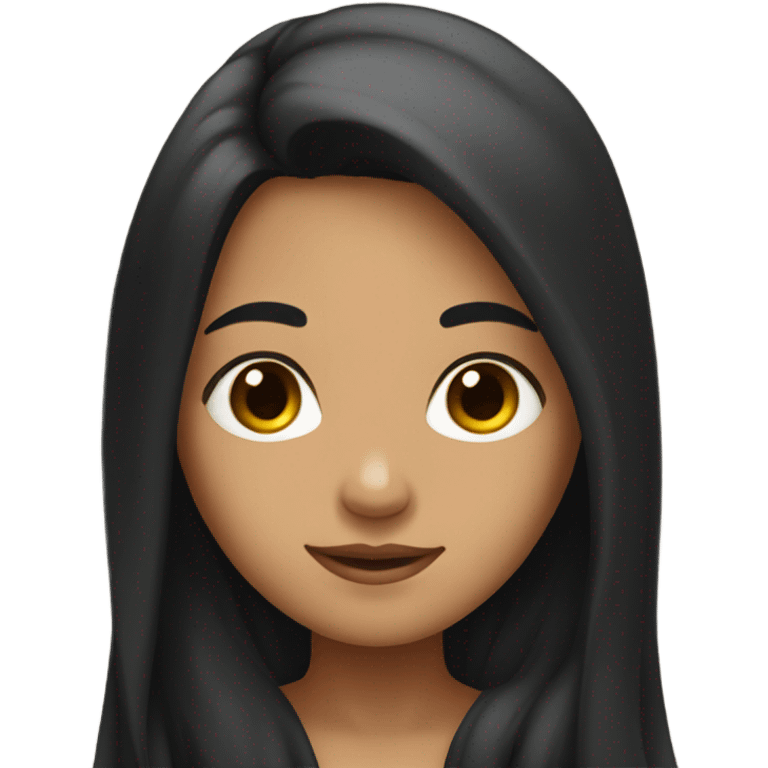 girl with black hair emoji