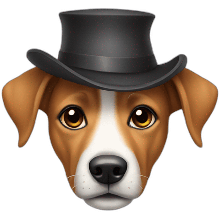 dog with hat emoji