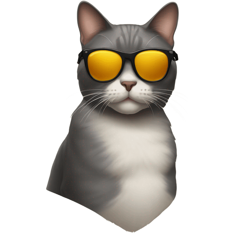 Cat with sunglasses emoji