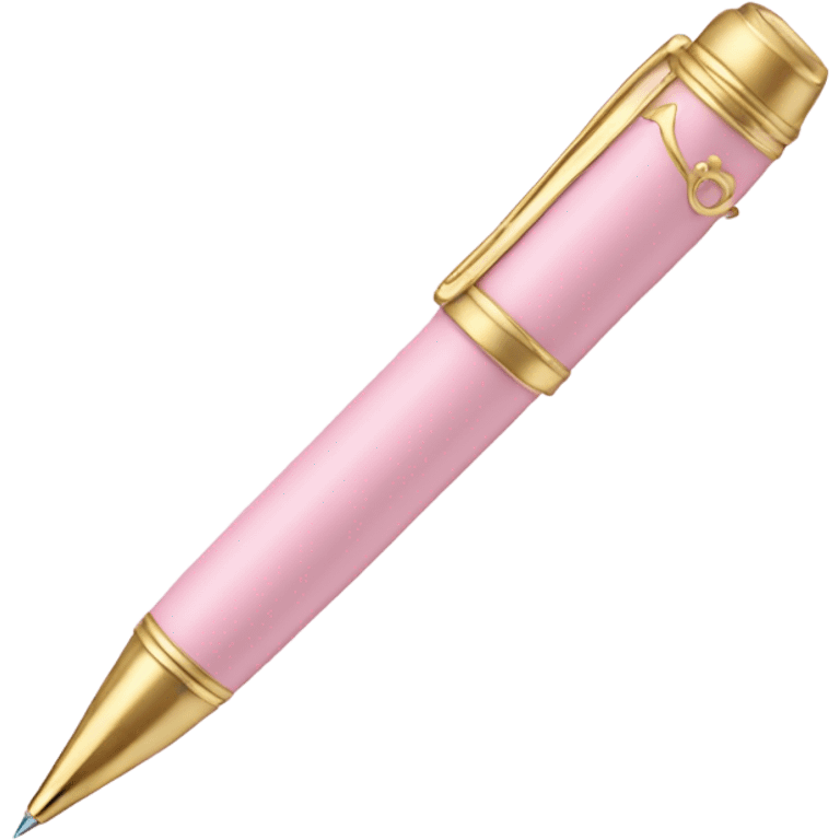 Cute pen pastel pink and gold  emoji