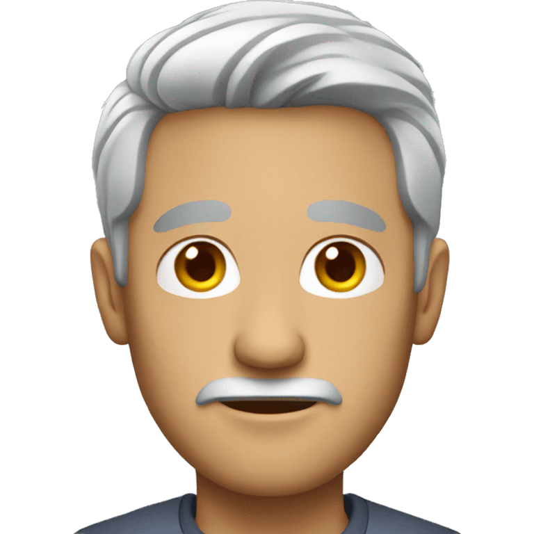 Man with grey hair emoji