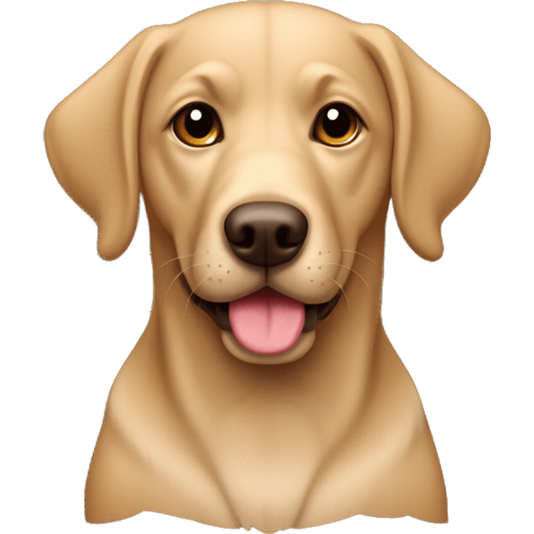 perro cachorro raza labrador retriever color marón emoji