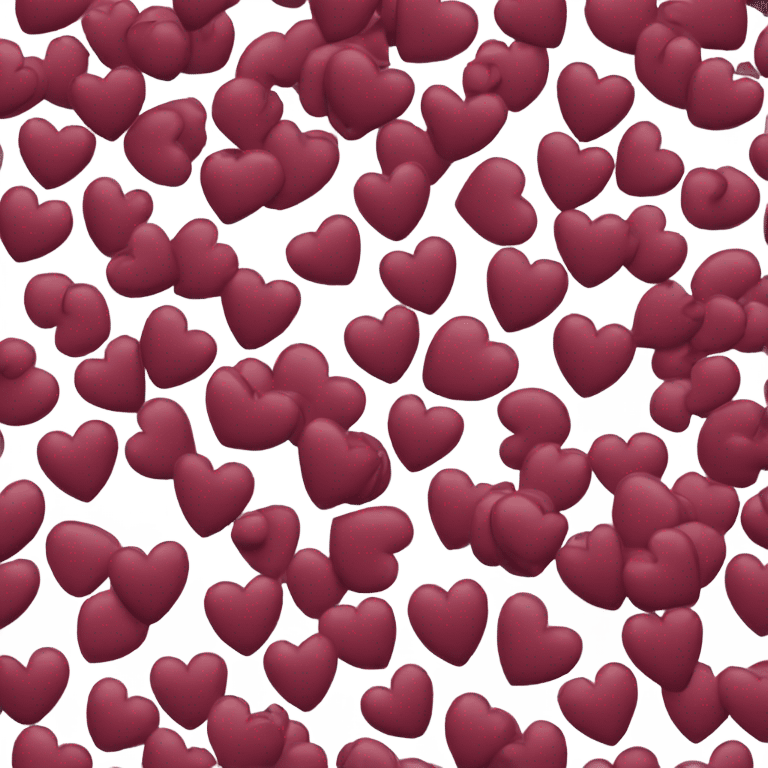 burgundy heart emoji