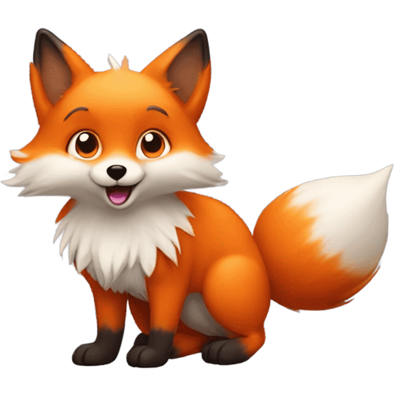 Cute fox emoji