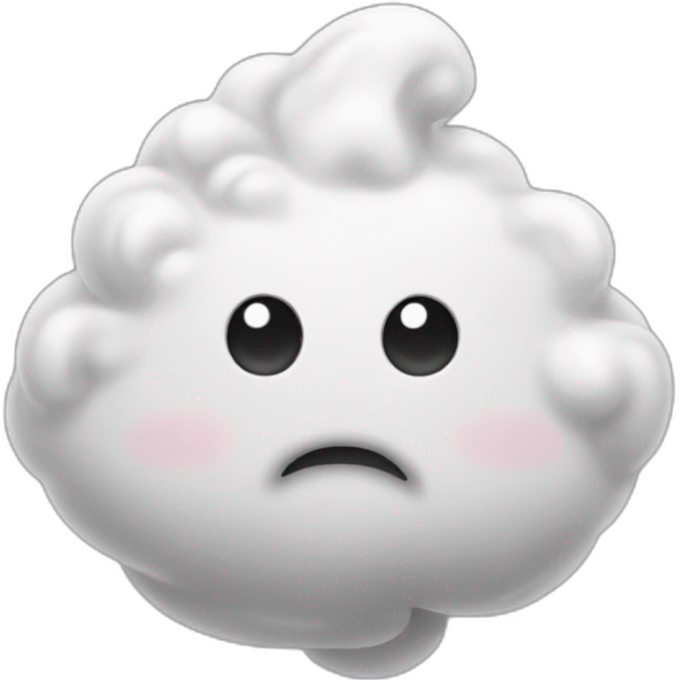 a white poo emoji