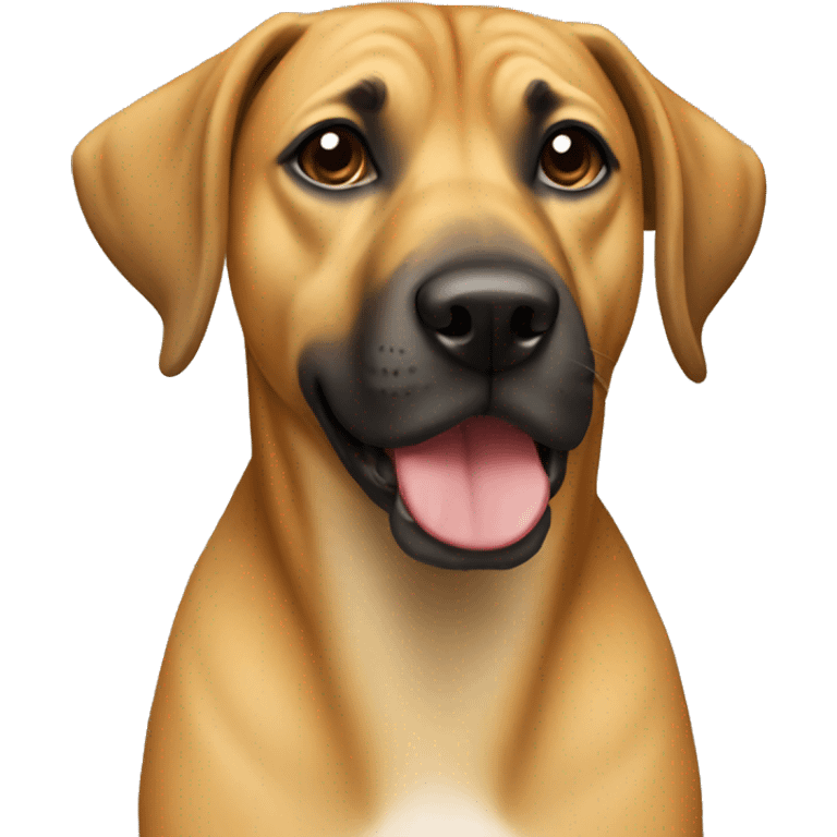 Black Mouth cur dog emoji