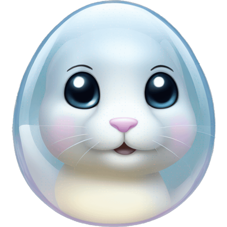 Translucent Glass Bunny emoji