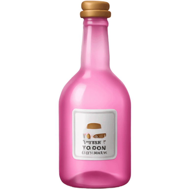 pink white alcohol bottle  emoji