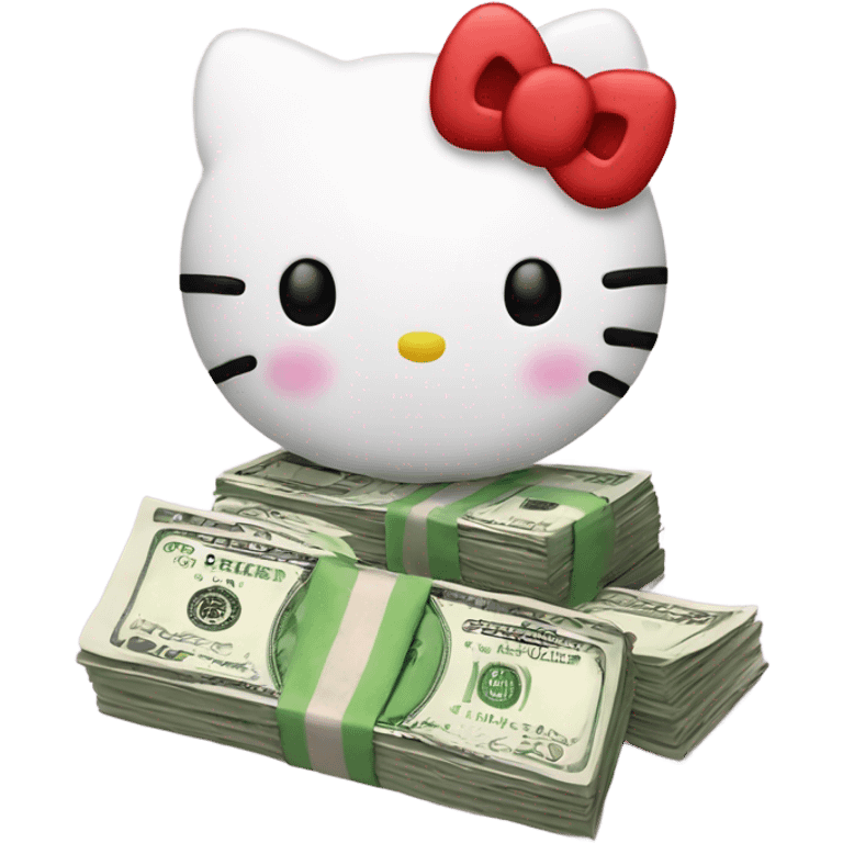 Hello kitty money emoji