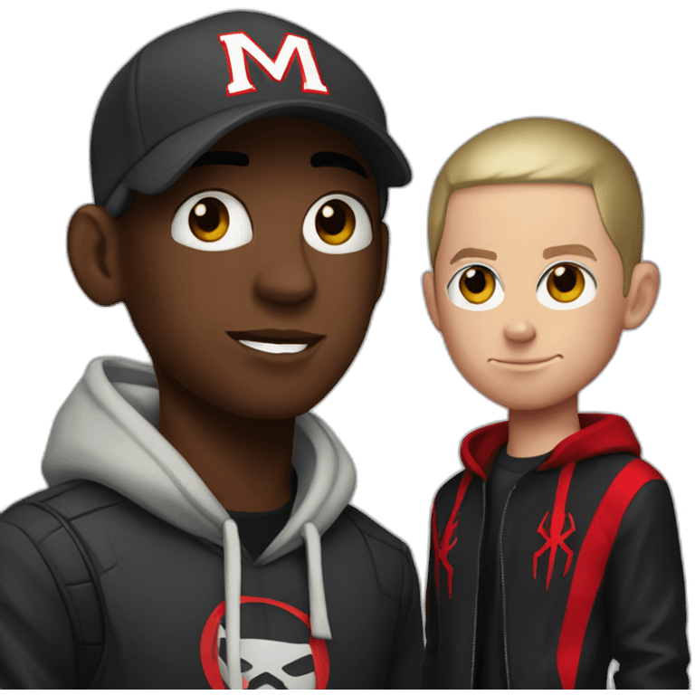 Eminem and miles morales  emoji