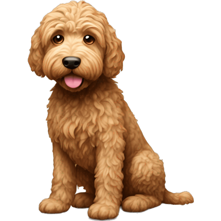 Labradoodle pooping emoji