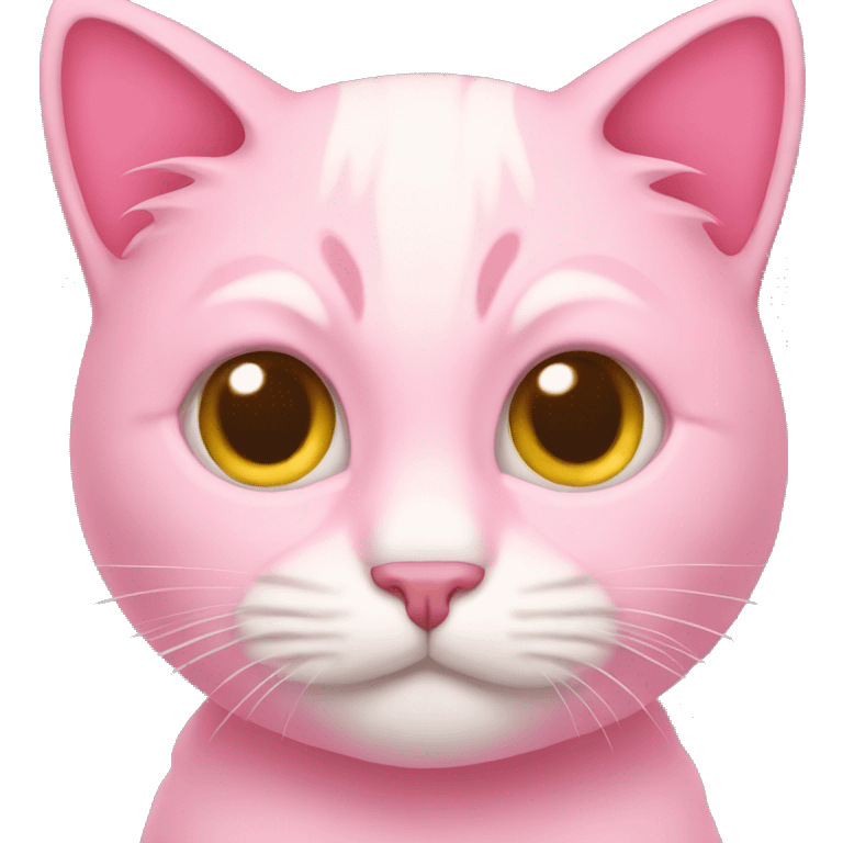 Pink cat emoji