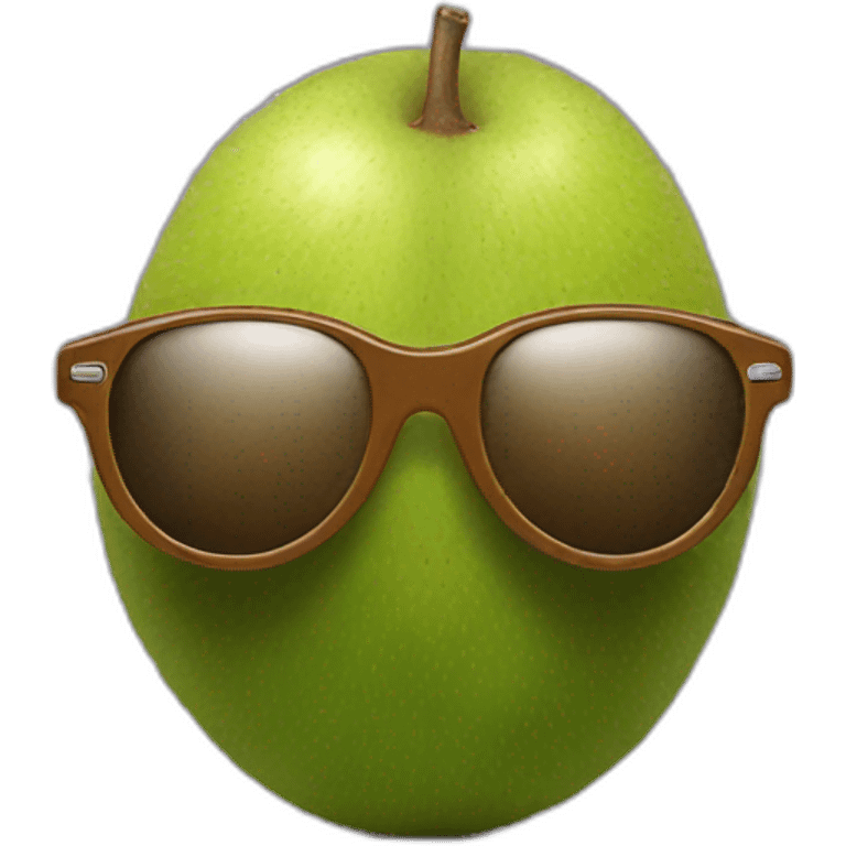 kiwi fruit with sunglasses emoji