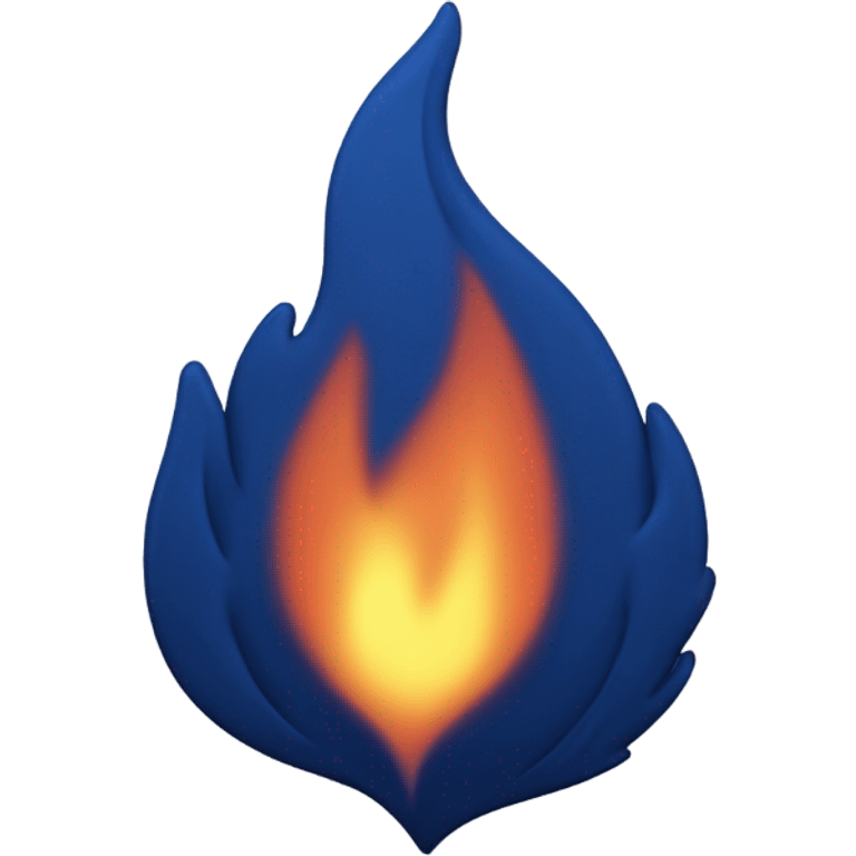 dark blue flame emoji