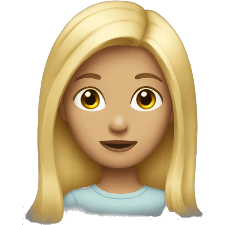 Blond girl emoji