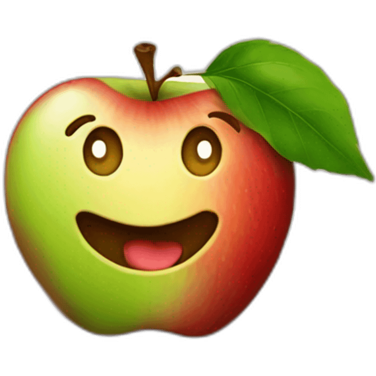 apple on a book emoji