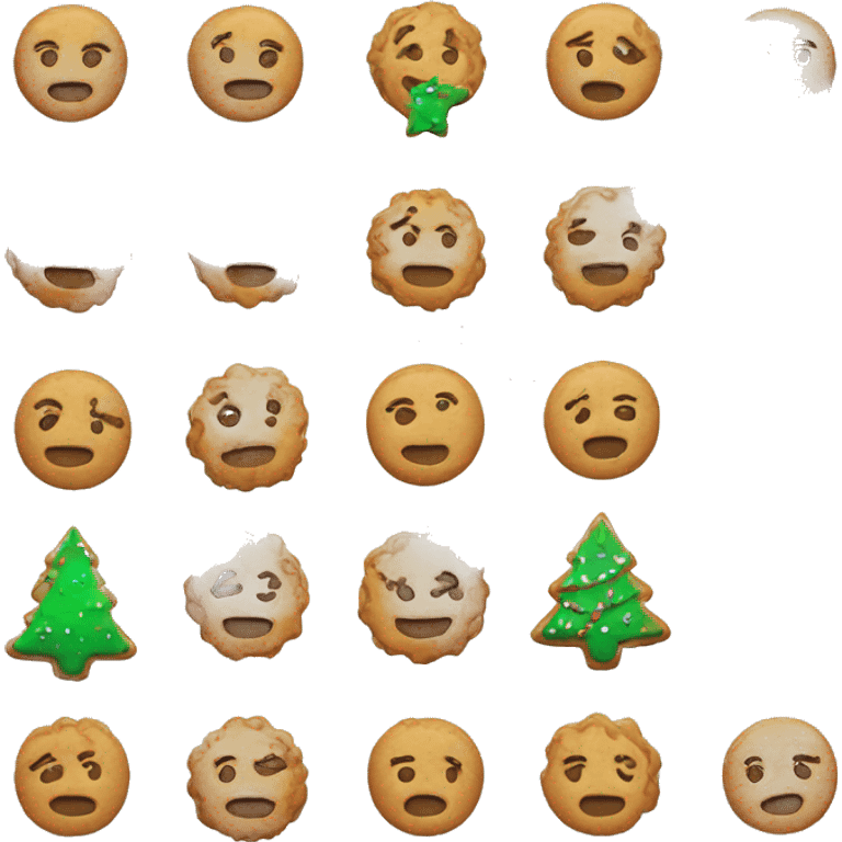 A Christmas cookie  emoji