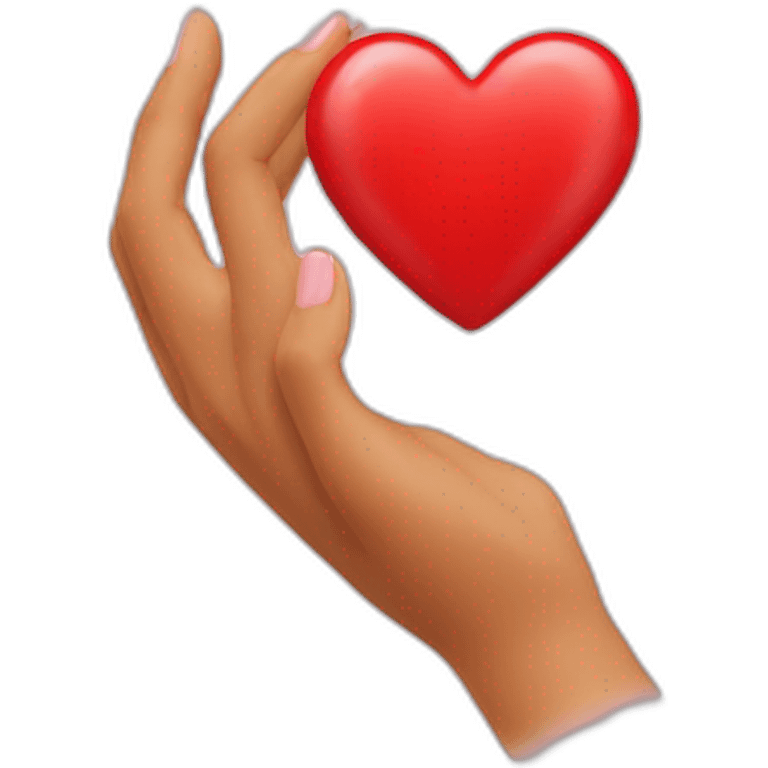 Coeur avec les mains emoji