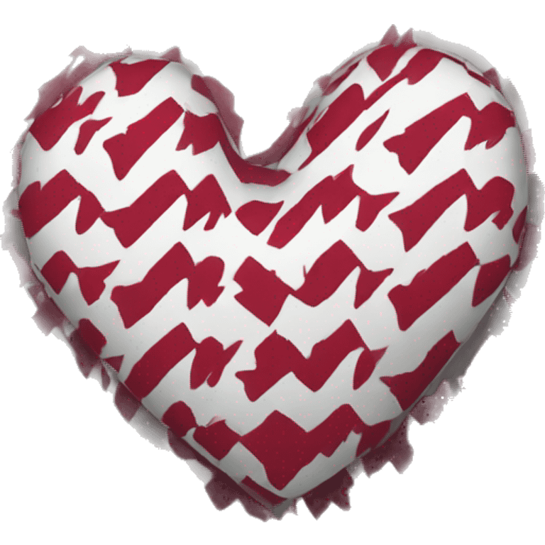 Houndstooth heart emoji