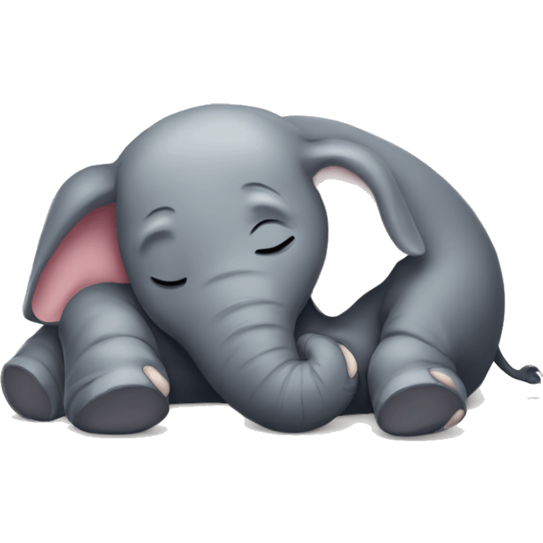 Elephant sleeping emoji