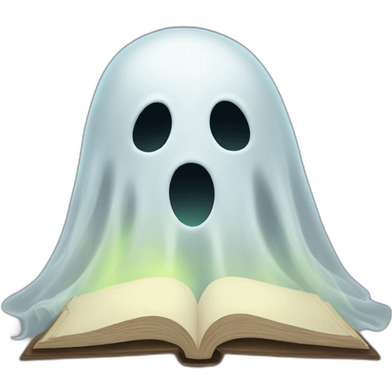 reading ghost emoji