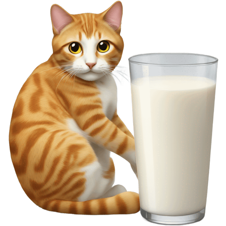 katze mit milch emoji