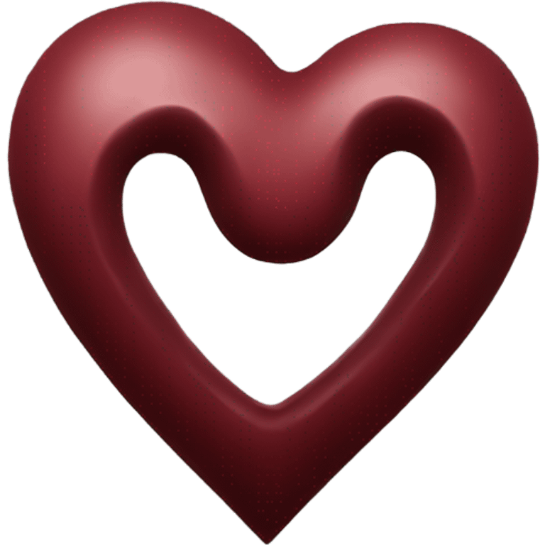 dark red heart emoji