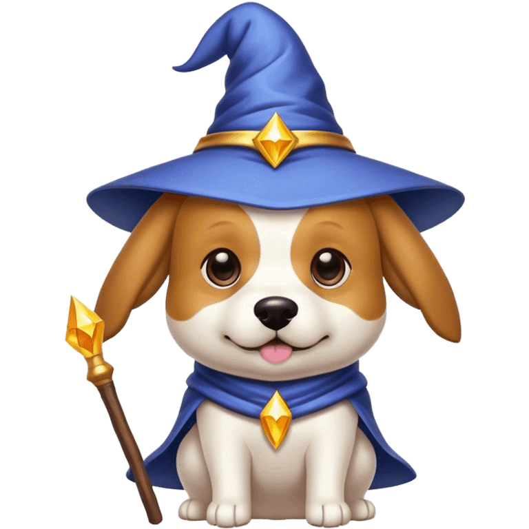 Wizard dog emoji