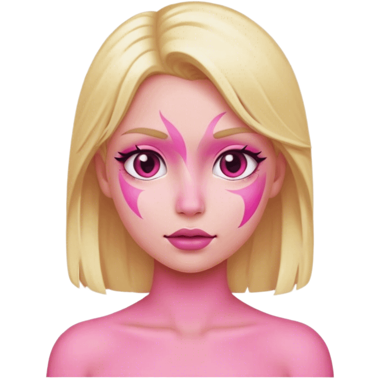 girl blonde pink emoji