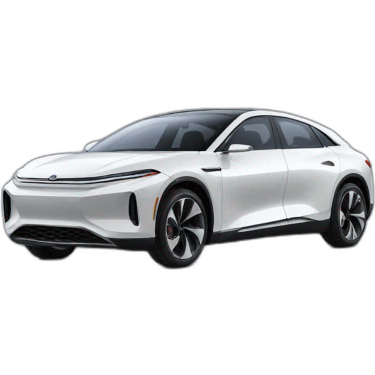 future sedan car of 2030 without logo red color emoji