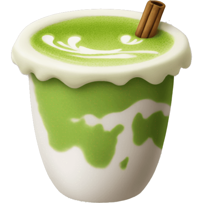 Matcha latte  emoji