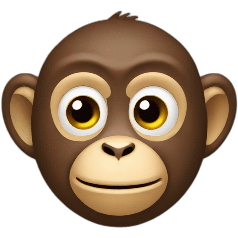 thinking monkey emoji