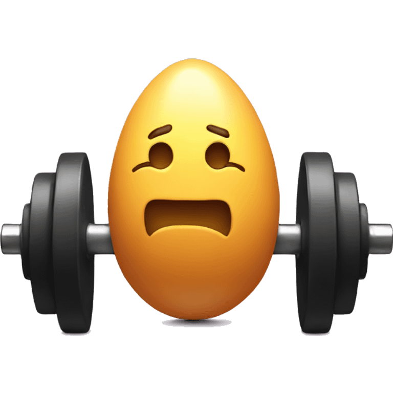 easter egg dumbbell emoji