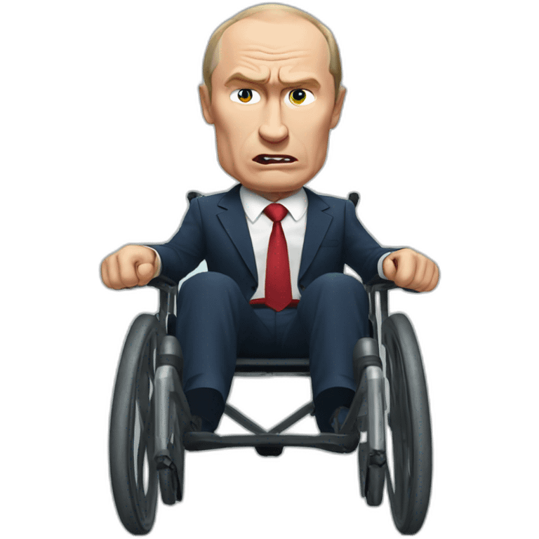 Angry putin wheelchair emoji