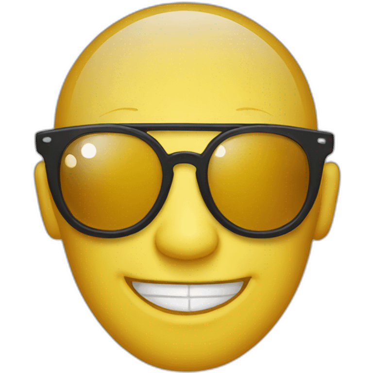 gangsta sunglass smiley emoji emoji