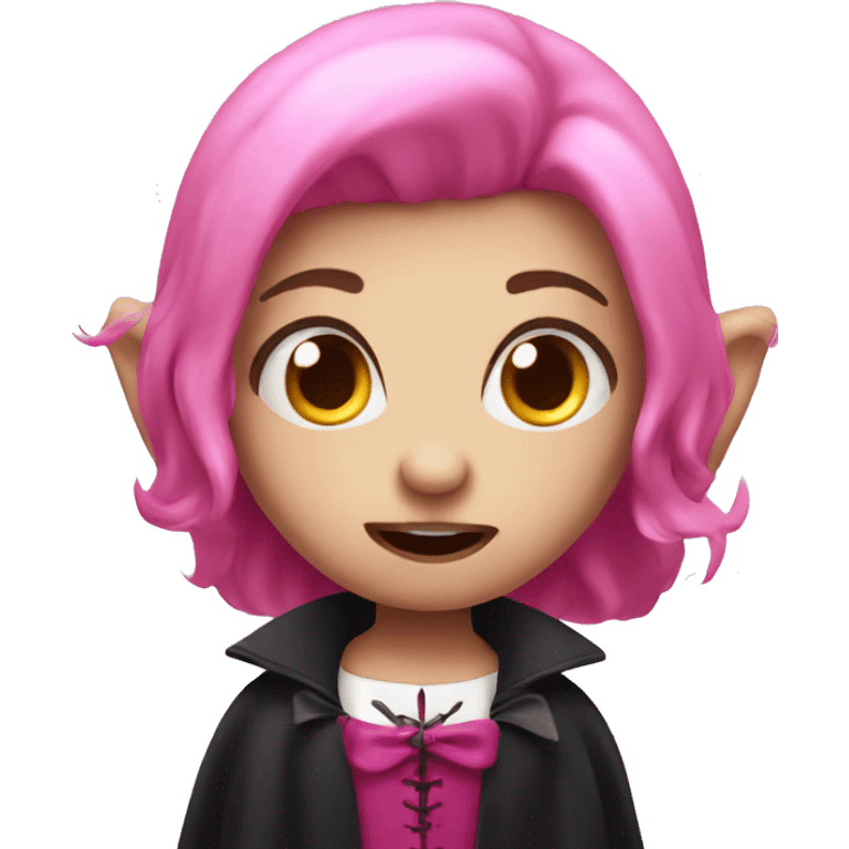 cute pink vampire  emoji