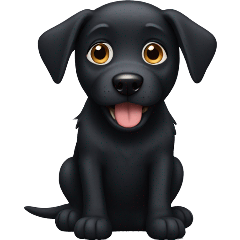 Black dog emoji