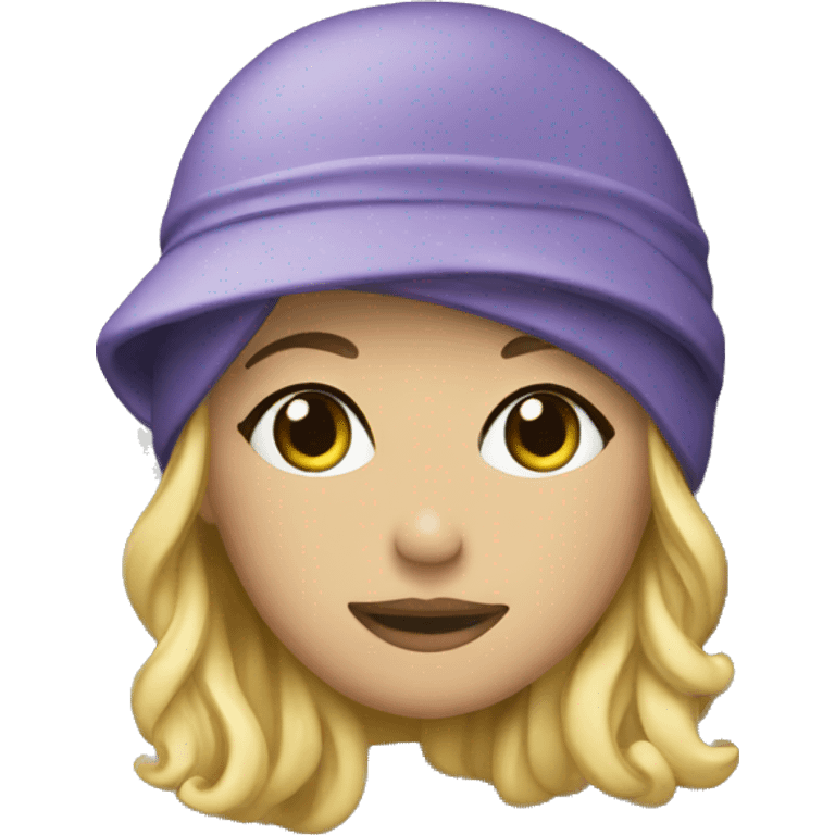 woman pin swimming cap emoji