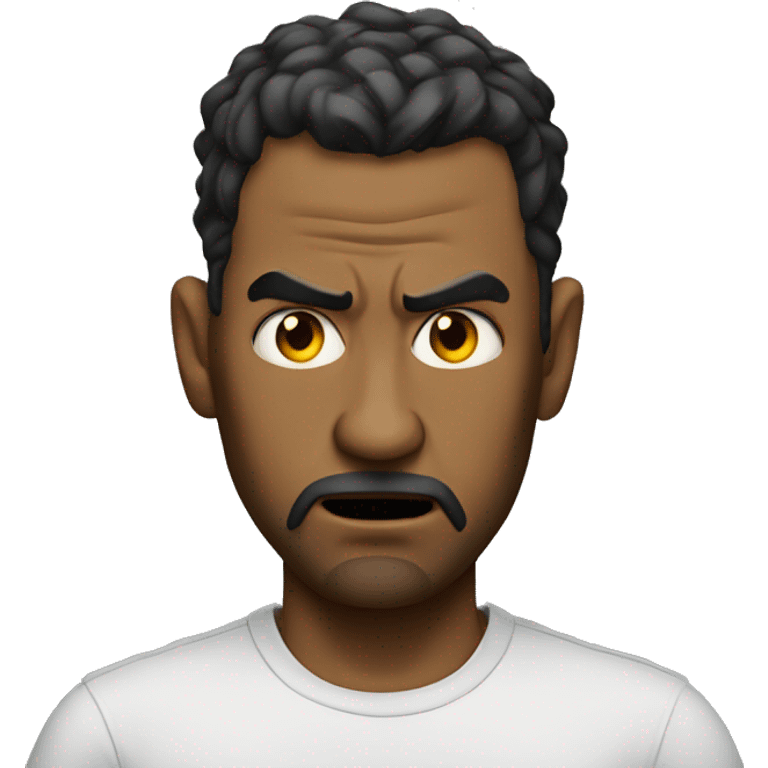 The angriest man ever emoji