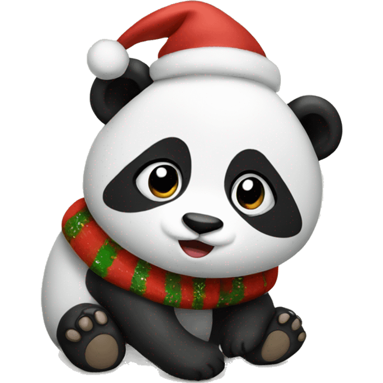 christmas panda  emoji