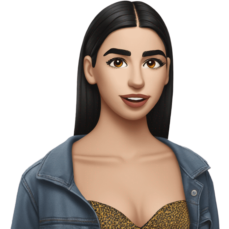 Dua Lipa in love  emoji