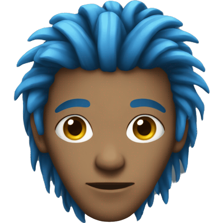 blue dreadlocks emoji