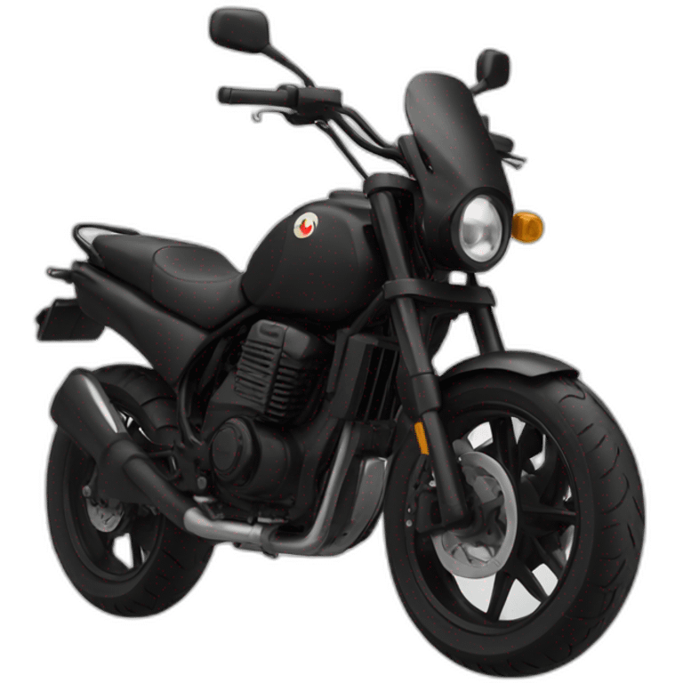 Moto full black emoji