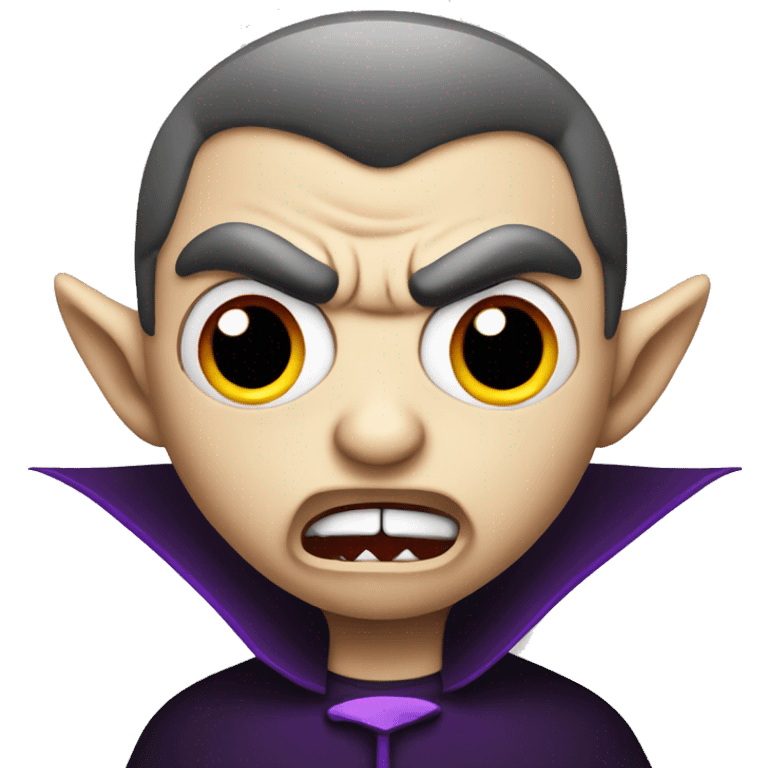 Angry Vampire with bats  emoji